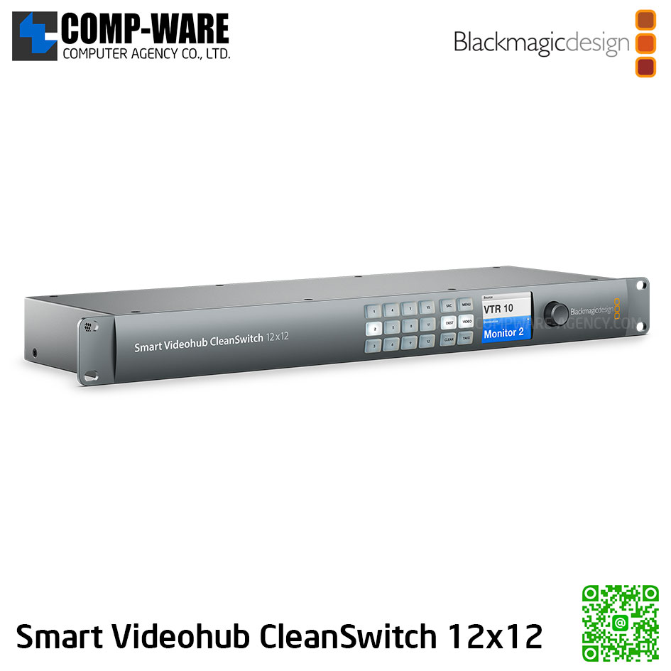 Smart Videohub CleanSwitch 12x12 - Blackmagic Design
