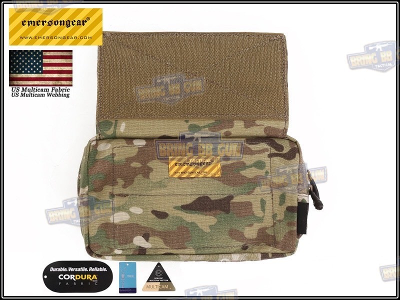 กระเป๋าจิงโจ้ติดเสื้อเวส ทรงสี่เหลี่ยม ยี่ห้อ Emerson (Emersongear Tactical Action Pouch) (Armor Carrier Drop Pouch) (Lower Accessories Pouch) (Drop Pouch)