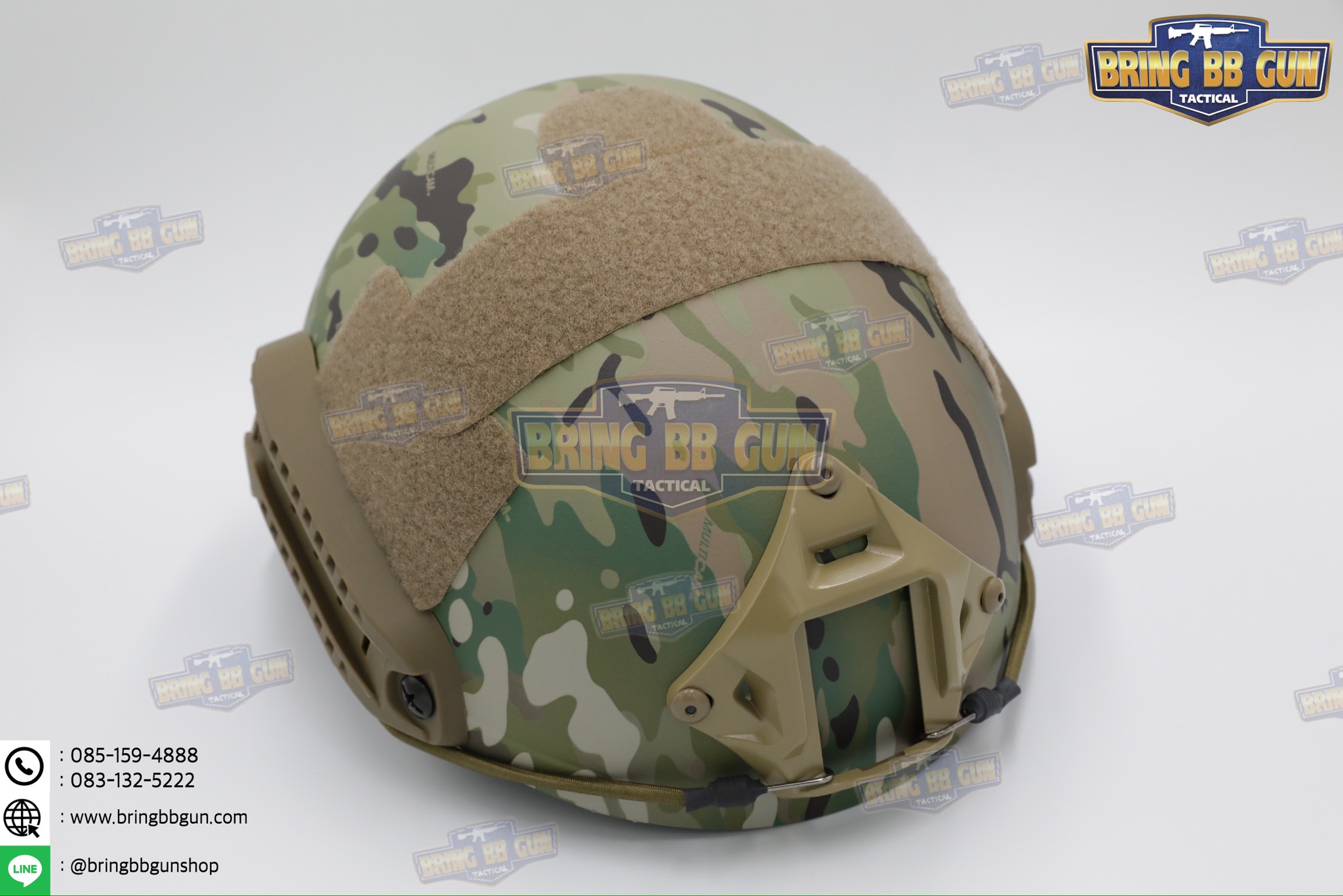 หมวก Fast ปรับท้ายทอยได้(หมวกฟาส) (Fast Helmet MH type) รุ่น Upgrade Version No holes ปรับรัดท้ายทอย