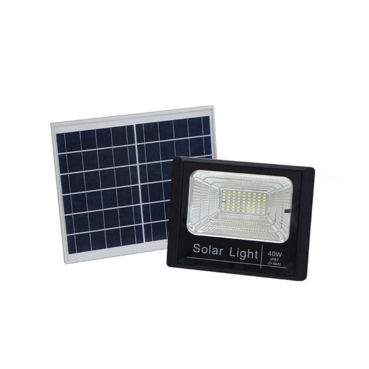 IWC-FLOOD-LIGHT-SOLAR-REMOTE-JD-8840-40W รุ่น JD มีรีโมทตั้งเวลา ปรับแสงได้