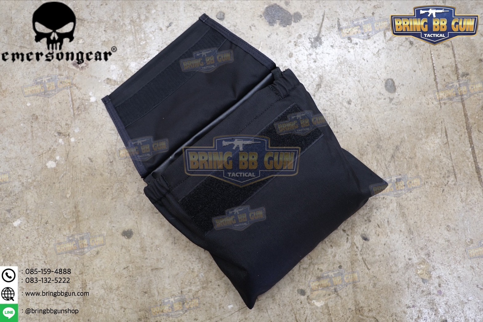 ถุงทิ้งแม็กกาซีนแบบพับได้ ยี่ห้อ Emerson (ถุงเก็บอุปกรณ์ แบบตีนตุ๊กแก) (Vest/Tactical Belt Paste Pouch)