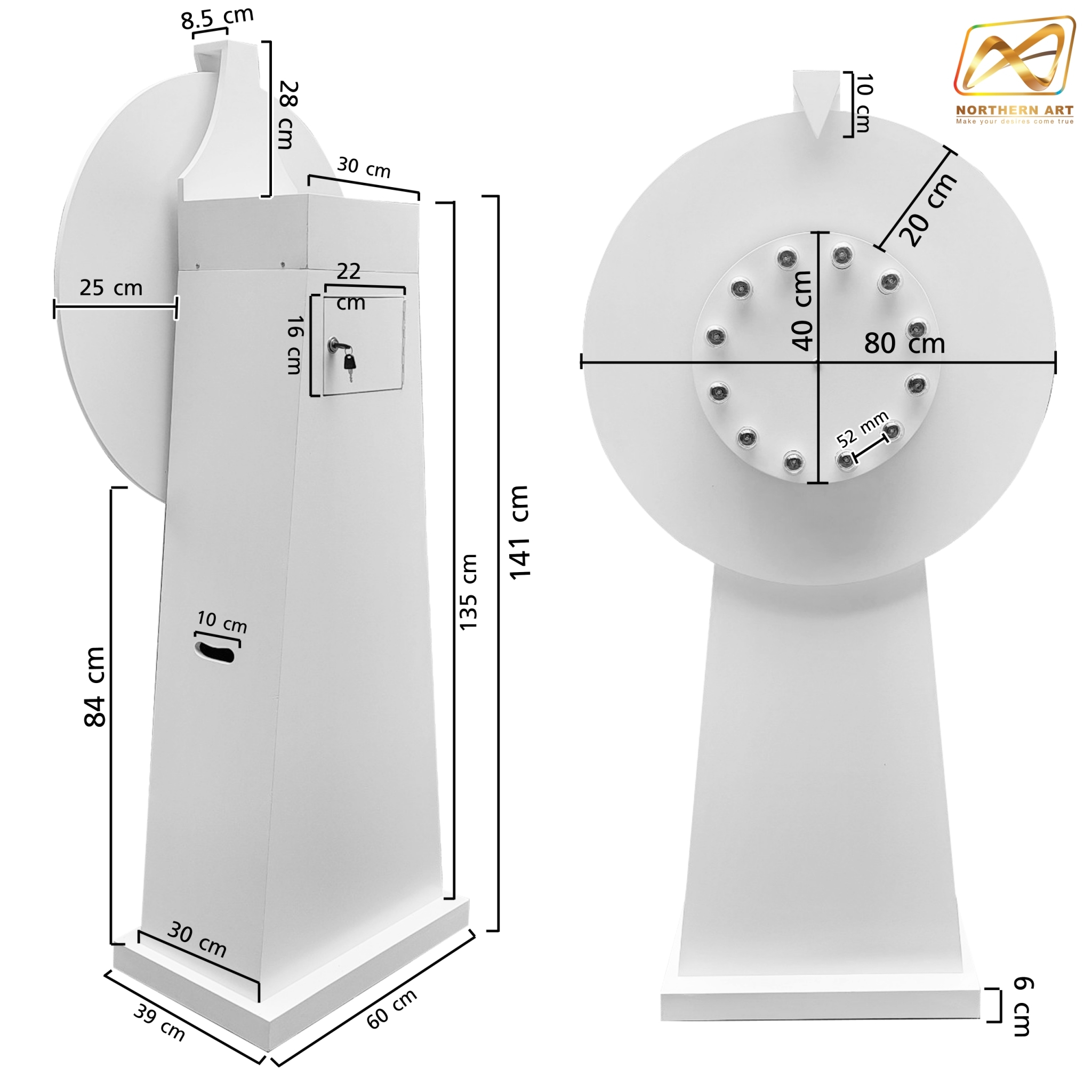 เช่าเกมส์วงล้อ รุ่นไฟกระพริบ ขนาดวงล้อ 80 ซม. สูง 168 ซม.( ราคาเช่าพร้อมสติ๊กเกอร์)