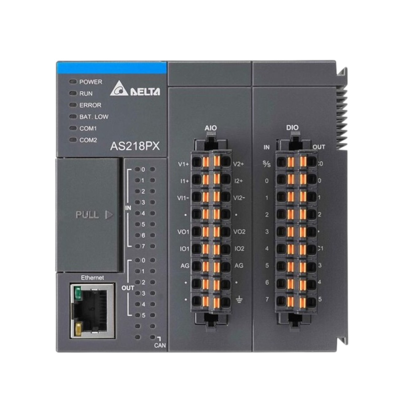 Delta PLC AS218RX-A 8DI / 6DO 2AI / 2AO 3 axes pulse output