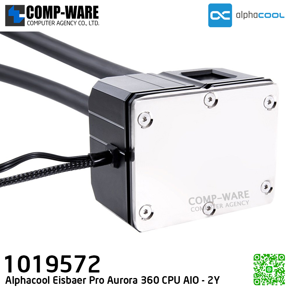 Alphacool Eisbaer Pro Aurora 360 CPU AIO - LIQUID COOLER - 1019572 - 2Y Warranty