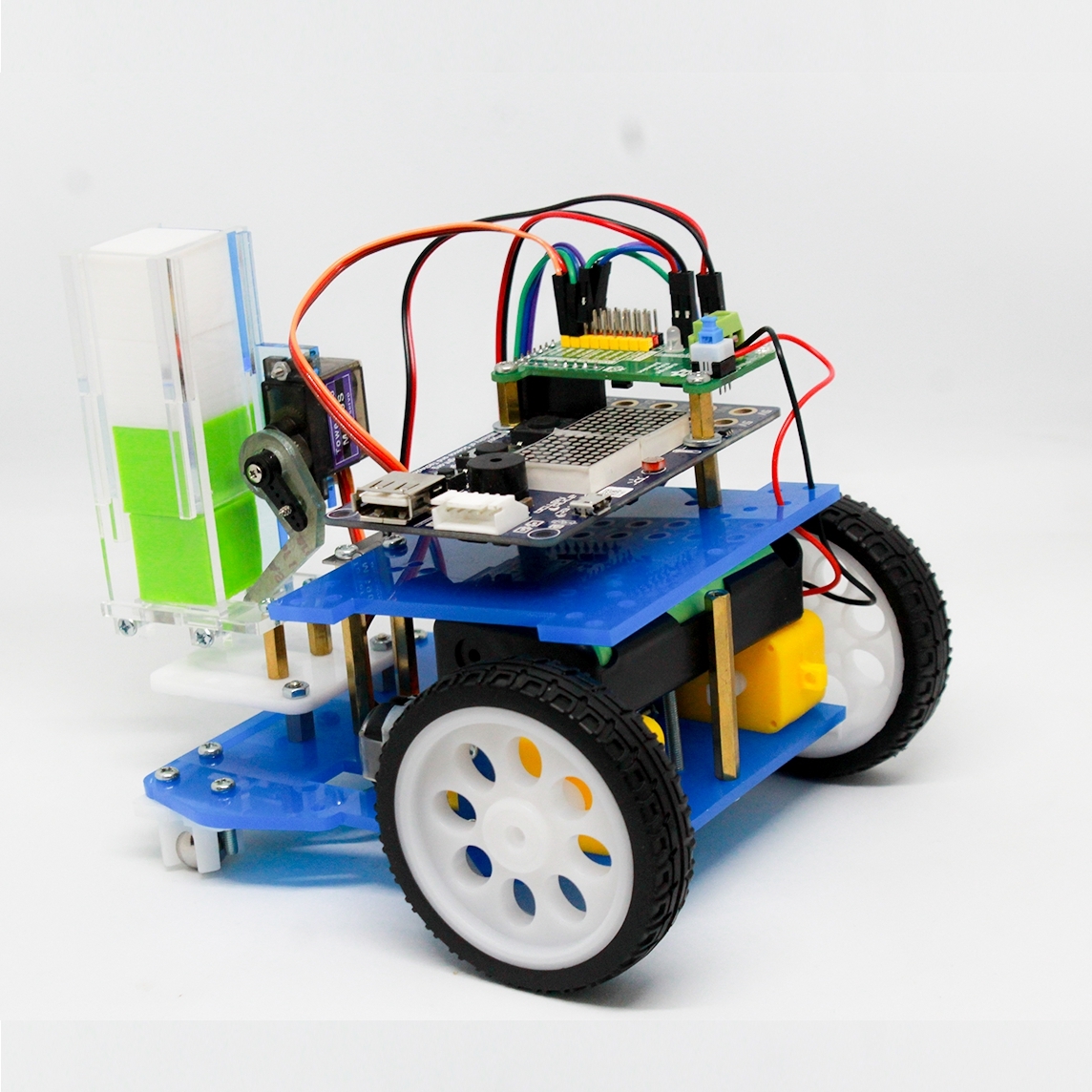 หุ่นยนต์โรบอท รุ่น 2 ล้อ เพื่อการศึกษา เสิรมทักษะการเรียนรู้ ประกอบง่าย รุ่นบอร์ด KIDBRIGHT