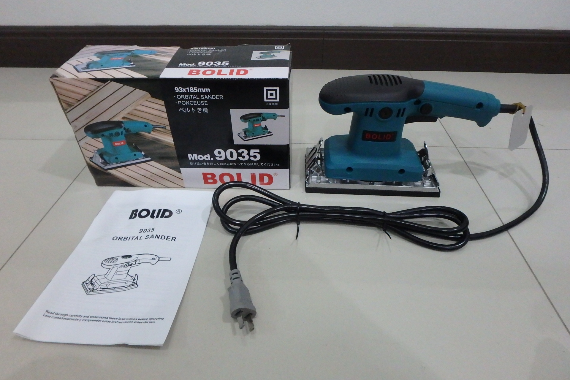 เครื่องขัดกระดาษทรายแบบสั่น Bolid 9035 สีเขียว 230 W ของใหม่