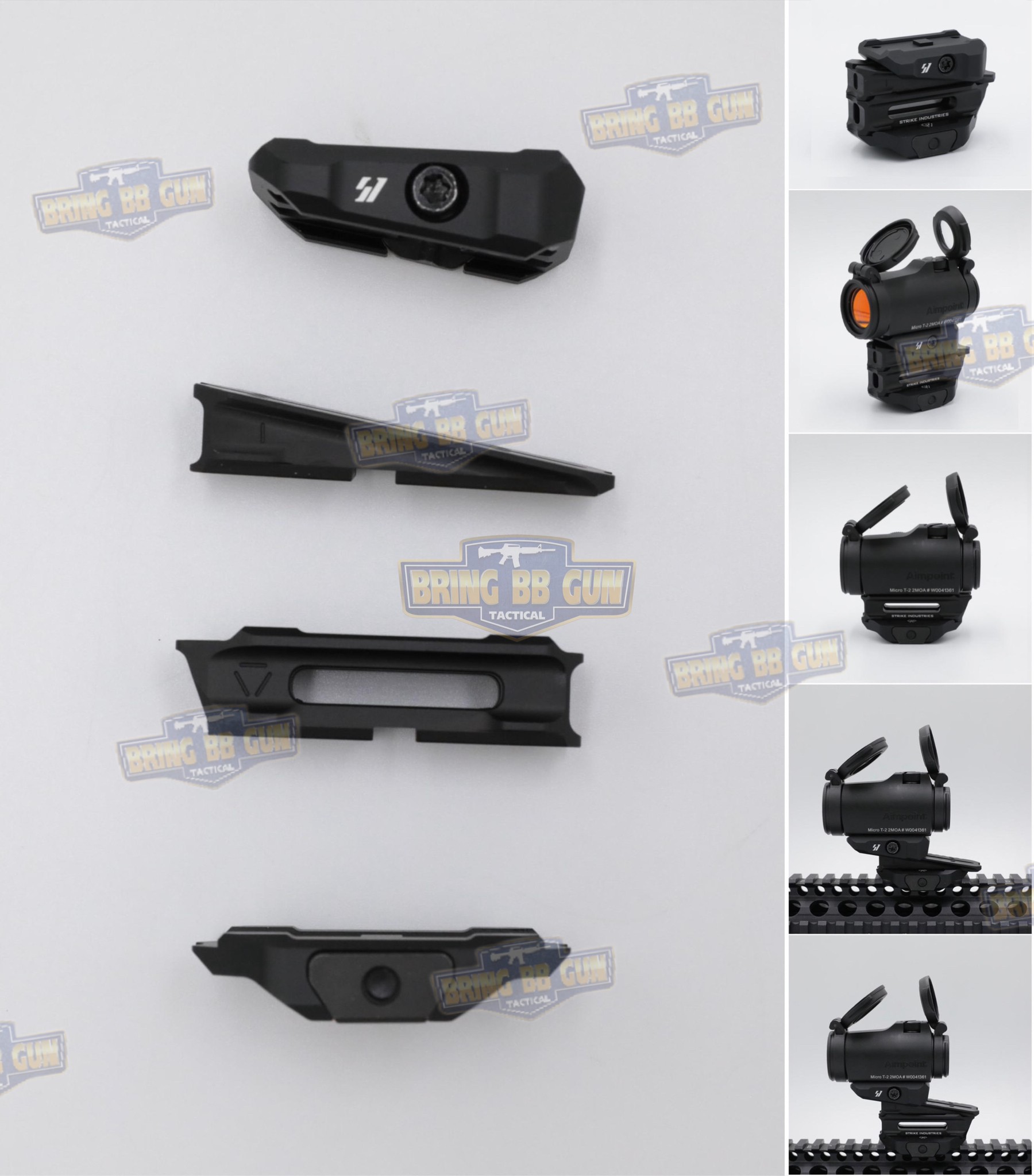 ขาจับดอท Strike Variable Optic Mount สำหรับดอท T1/T2/M5 (Strike Variable Optic Mount for Aimpoint Micro Standard) (SI VARIABLE OPTIC MOUNT) (Strike Industries) (Aimpoint T-1/T-2/H-1/H-2 or other same optic housing height red dots)