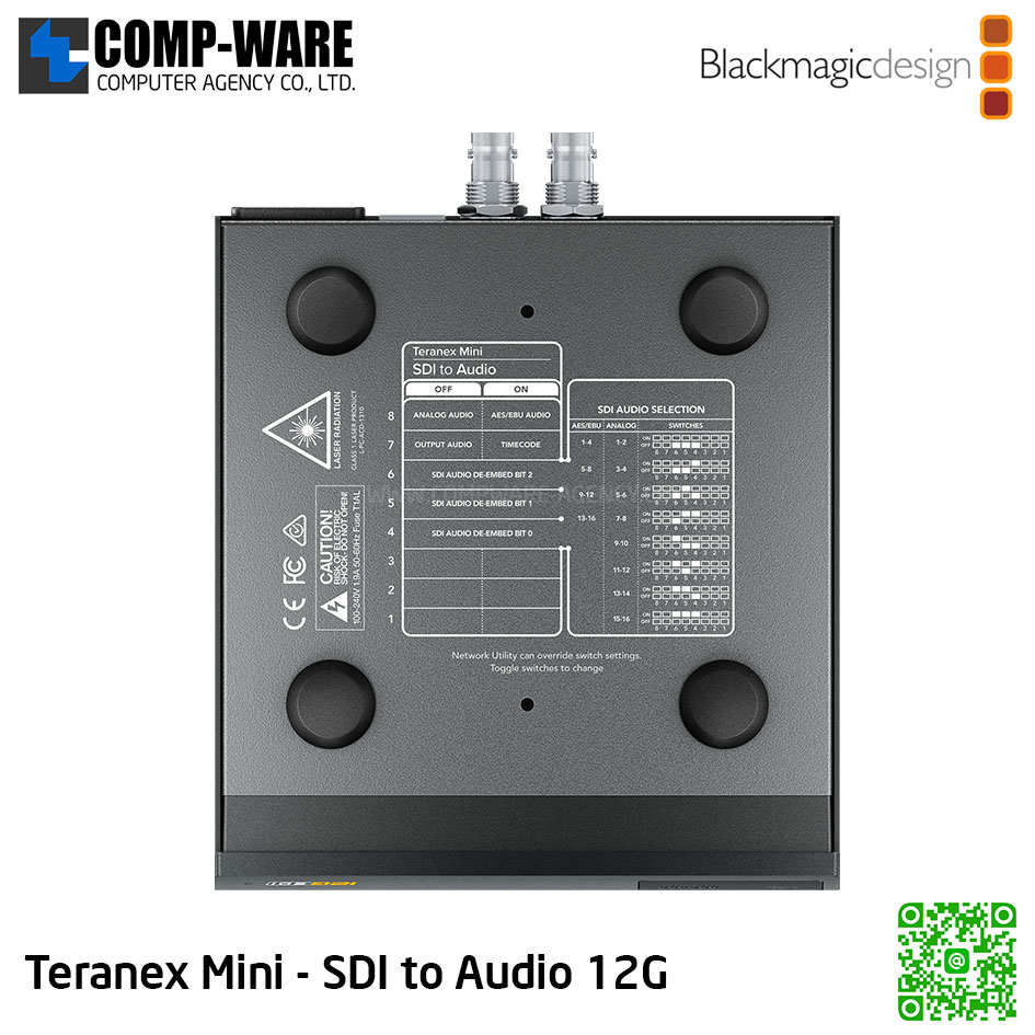 Blackmagic Teranex Mini - SDI to Audio 12G