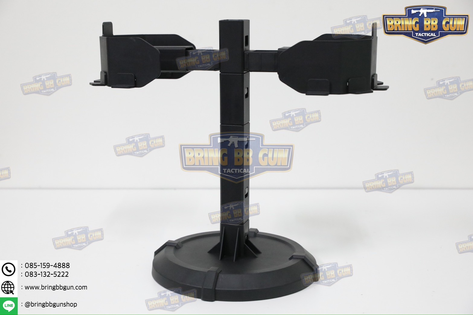 แท่นวางหมวก-เสื้อเวส-เข็มขัด (เสาแขวนหมวก-เสื้อเวส-เข็มขัด) (ที่แขวนอเนกประสงค์) (Equipment Display Stand)