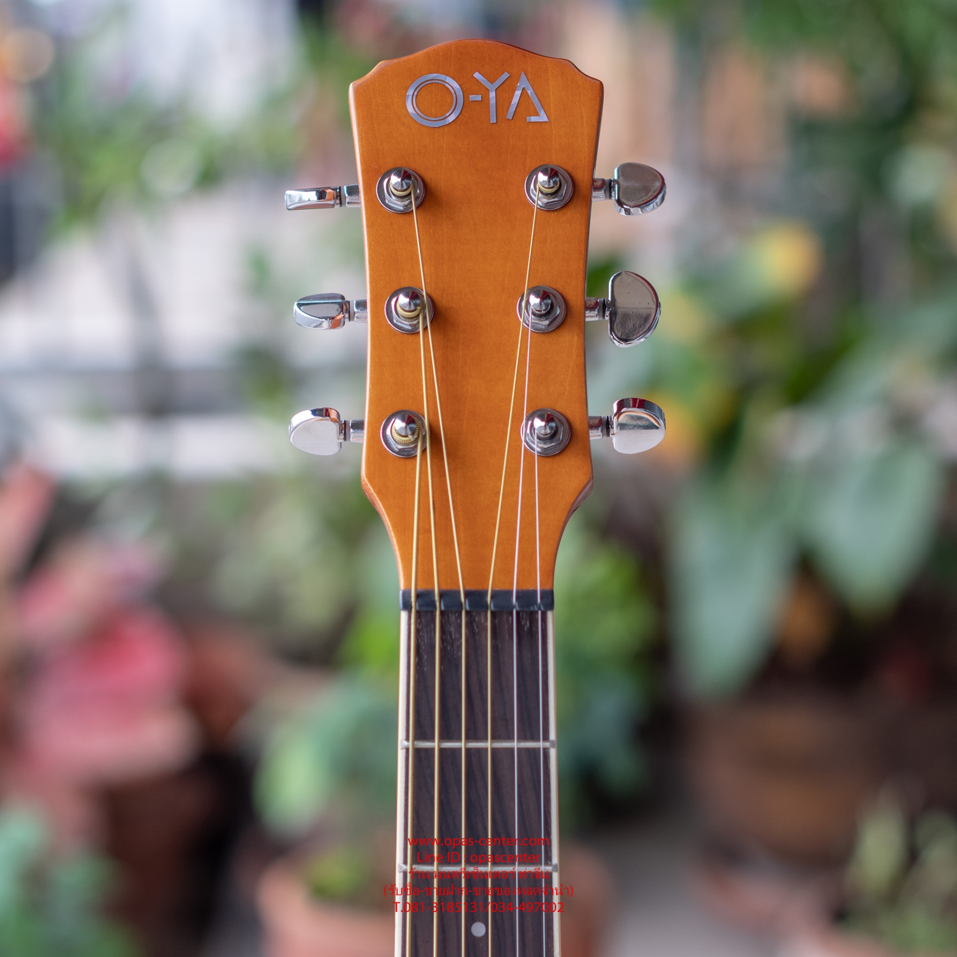 กีต้าร์โปร่งเว้าไฟฟ้า O-YA รุ่น 41E EQ มีจูนเนอร์ในตัว สีซันเบิร์ส ของใหม่