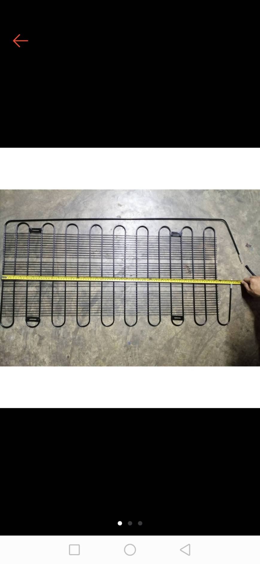 0000082 แผงระบายความร้อนตู้เย็น ขนาด 1/5 ตู้เย็นทุกยี้ห้อ