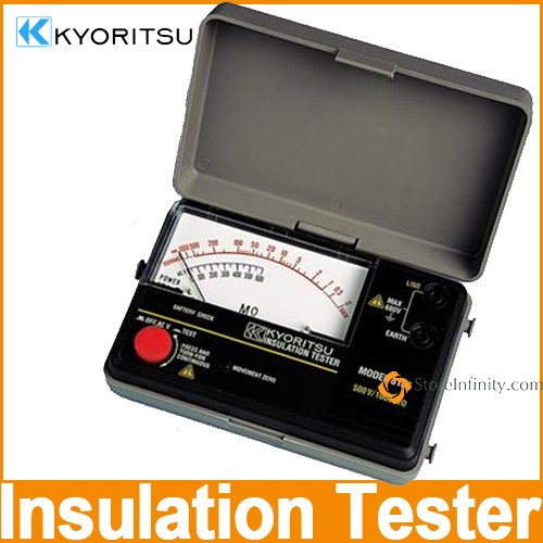 Kyoritsu Analog Insulation Tester 3166 - 1000V / 2000M ohms
