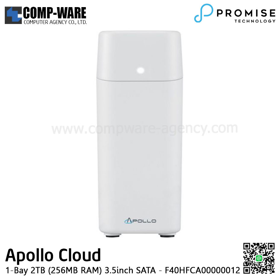 PROMISE Apollo Cloud Storage (1-Bay) 2TB (256MB RAM) 3.5inch SATA - F40HFCA00000012