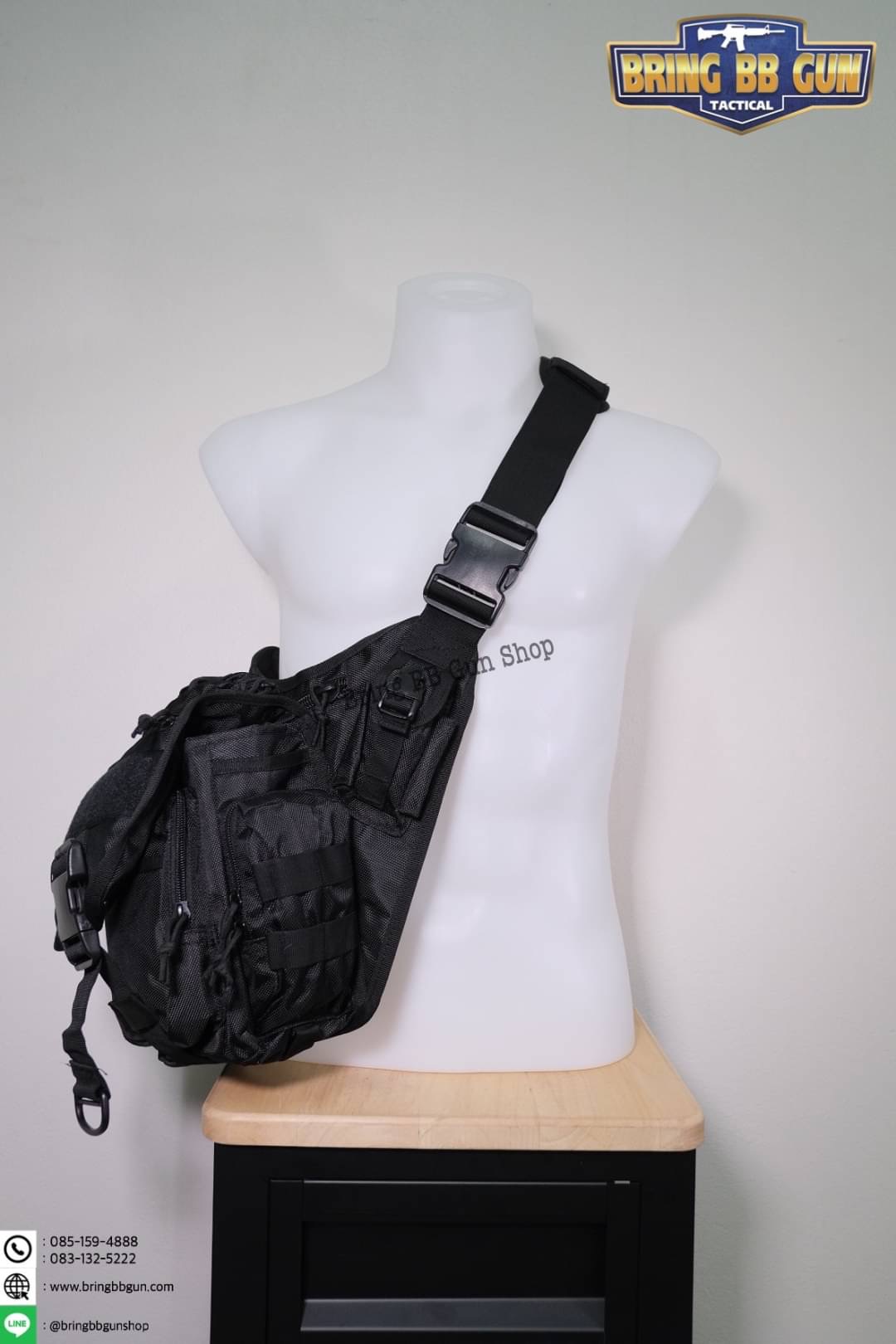 กระเป๋าสะพายข้าง-คาดอก รุ่น ทรงสามเหลี่ยม (เป้สะพายหลัง)