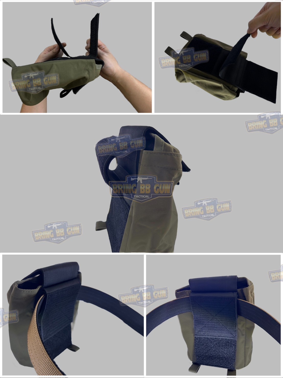 ถุงทิ้งแม็กกาซีน แบบพับได้ (ถุงเก็บอุปกรณ์) (Tactical Storage Bag) (Folding Magazine Recycling Bags) (Drop Pouch) (Dump Pouch)
