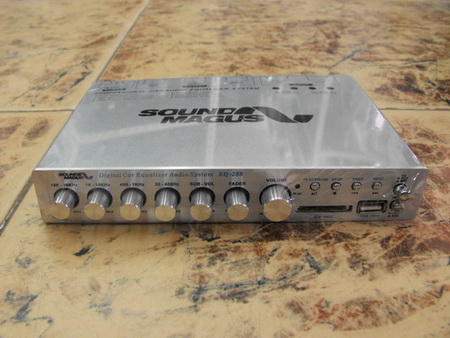 EQ รถยนต์ SoundMagus ของใหม่รุ่น EQ228 ปรับ 4 ช่อง เสียบ Mem,USB ได้