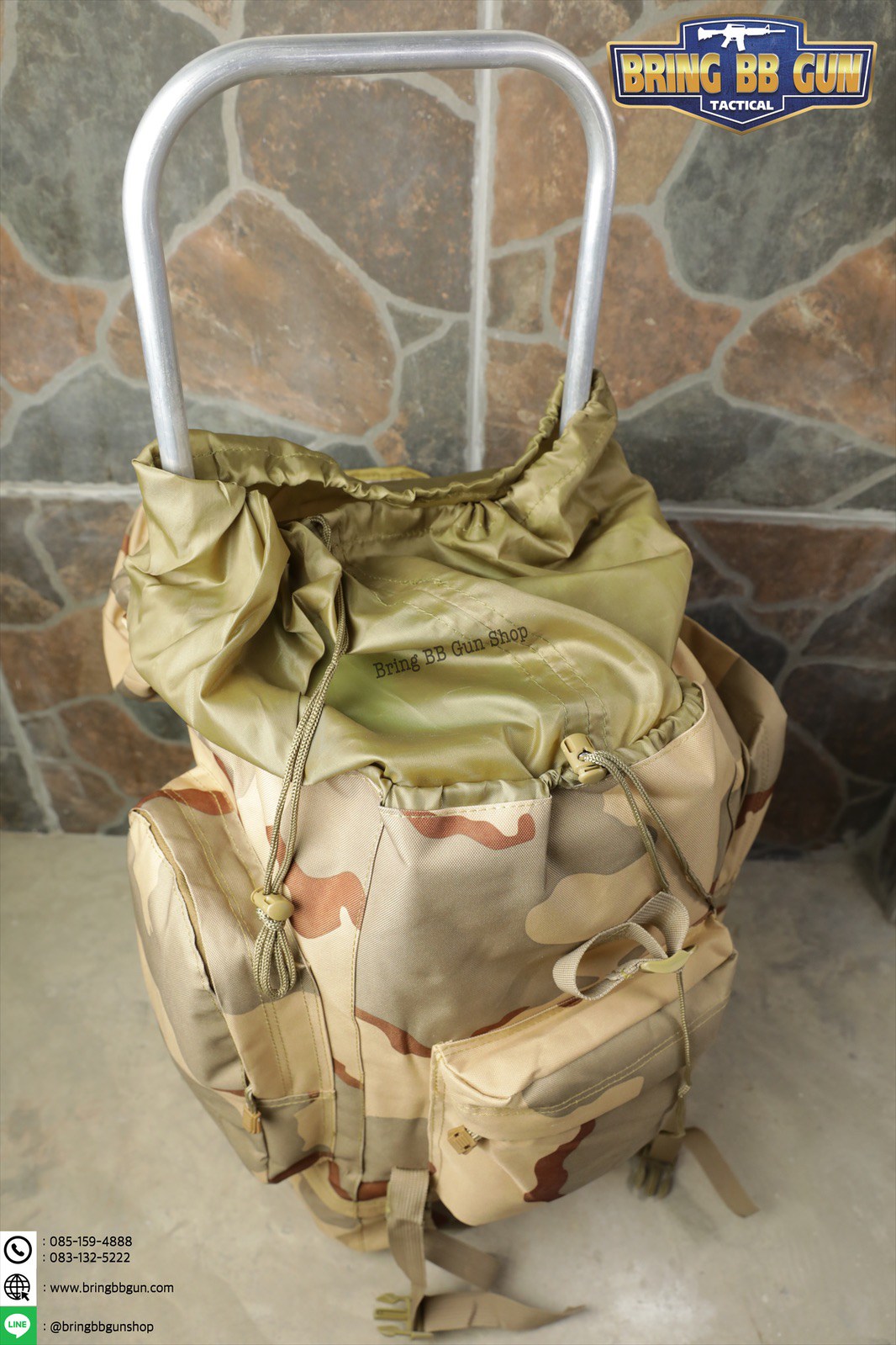 กระเป๋าเป้ รุ่นโครงเหล็ก