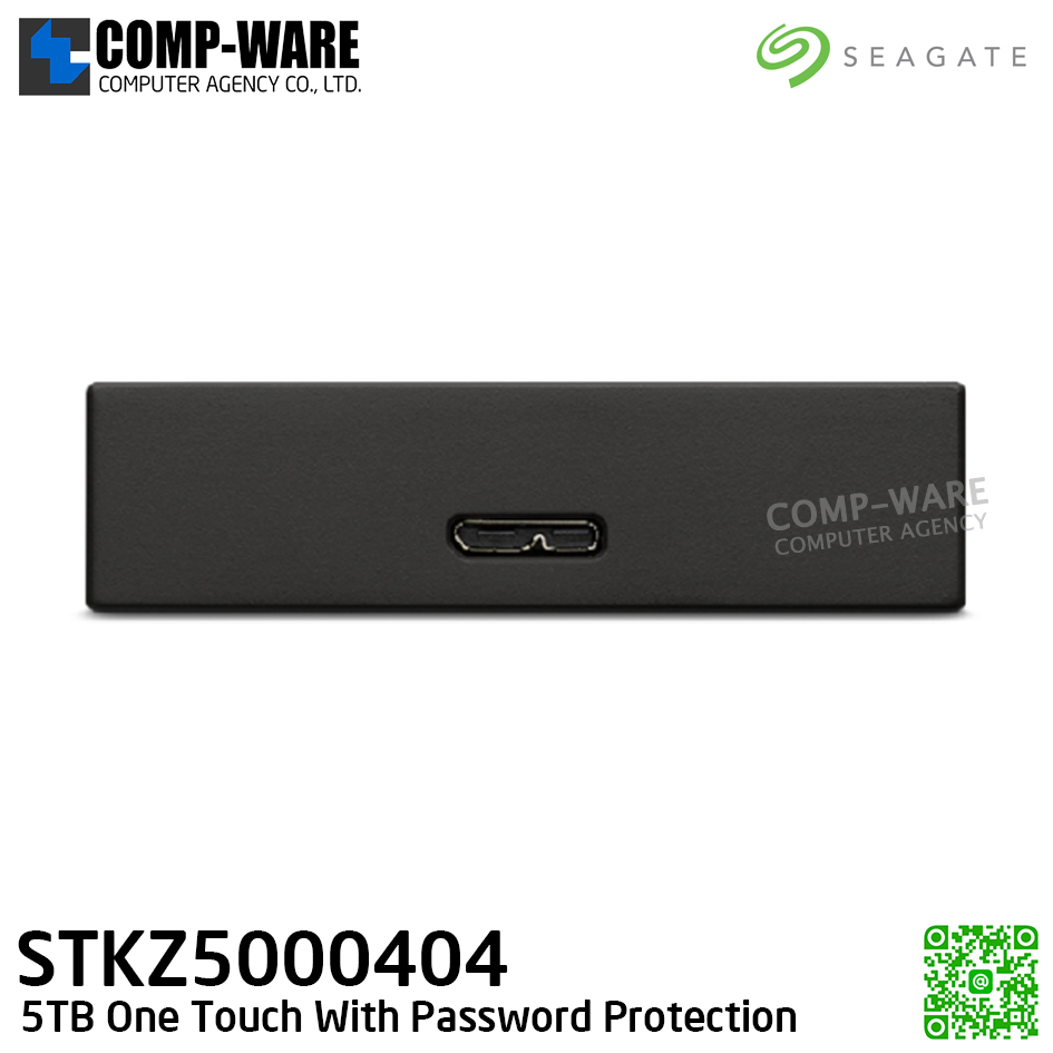 Seagate One Touch With Password Protection 5TB (Space Gray) External HDD 2.5" - STKZ5000404 / 3Y Warranty