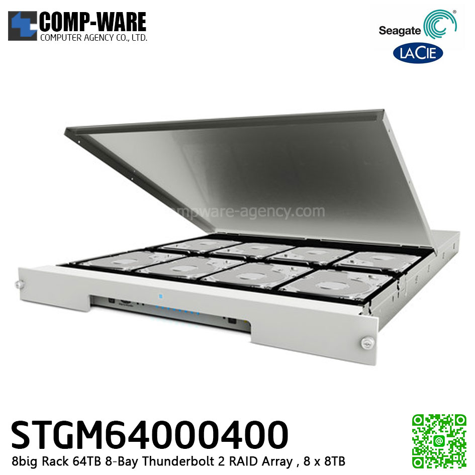 Seagate LaCie 64TB 8big RAID Thunderbolt2 Rack [7200rpm] - enterprise class drives STGM64000400