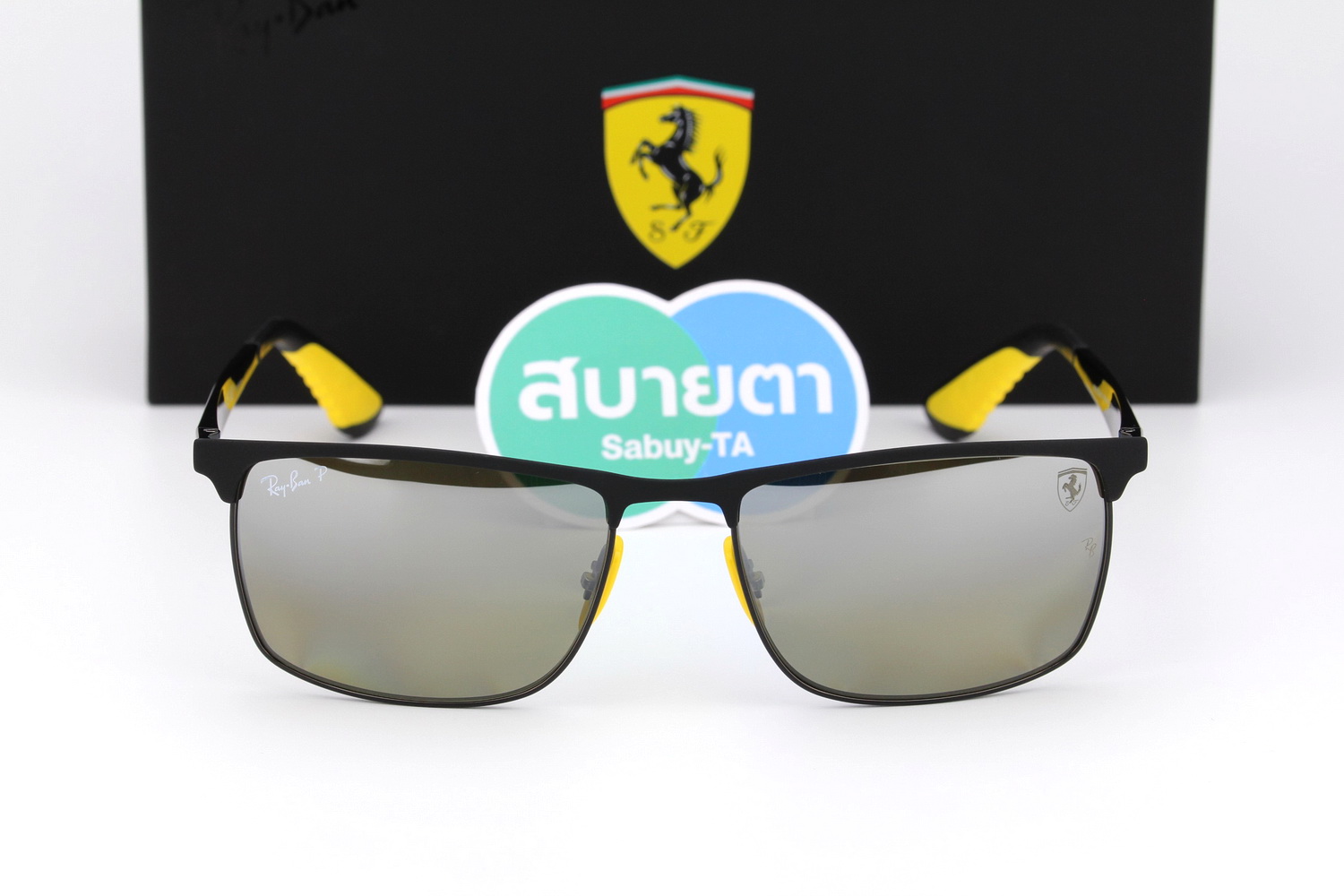 RayBan Ferrari Collection RB3726M F088/5J Polarized Lens