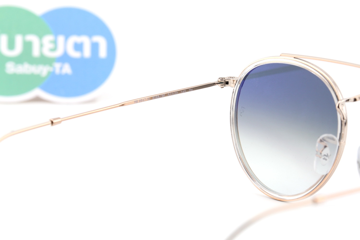 RayBan Round Double Bridge RB3647N 90683F