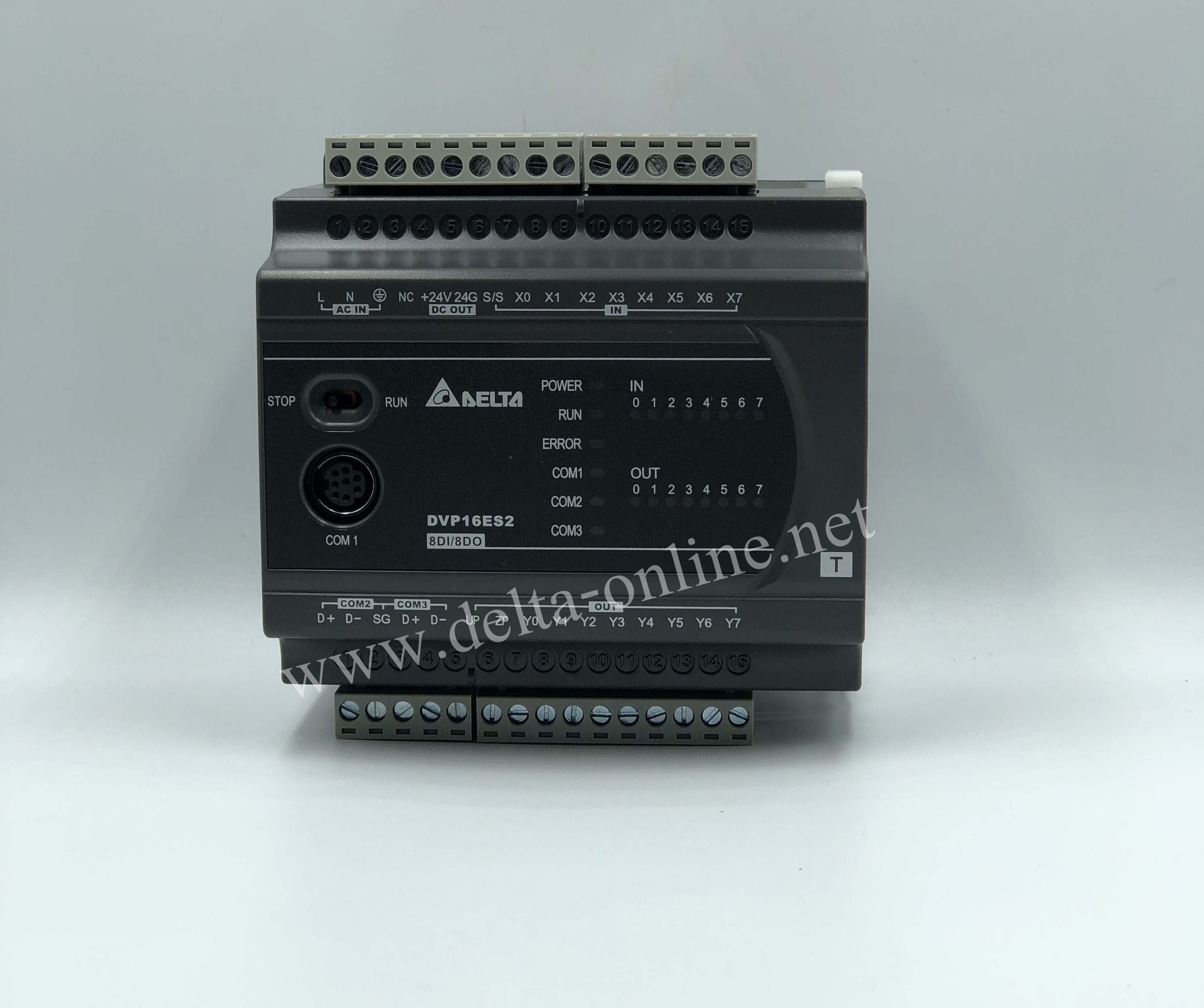 Delta PLC DVP16ES200R 8DI/8DO 220V (Relay)