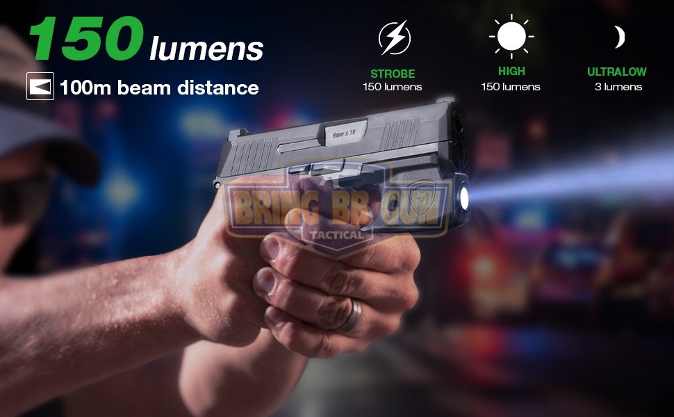 ไฟฉายติดปืน Sig Sauer P365 ยี่ห้อ Warriorland รุ่น SL-1