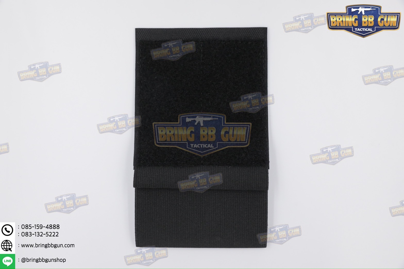 สายรัดเก็บทูนิเก้ แบบติดเข็มขัดยุทธวิธี/เสื้อเวส Version 2 ยางยืด(สำหรับเก็บทูนิเก้) แบบติดเข็มขัดยุทธวิธี/เสื้อเวส สายรัดจัดเก็บอุปกรณ์ทูนิเก้ แบบตีนตุ๊กแก (Belt Mounted Elastic Tourniquet Version 2) (Elastic TQ Holder) (Tourniquet Holder)