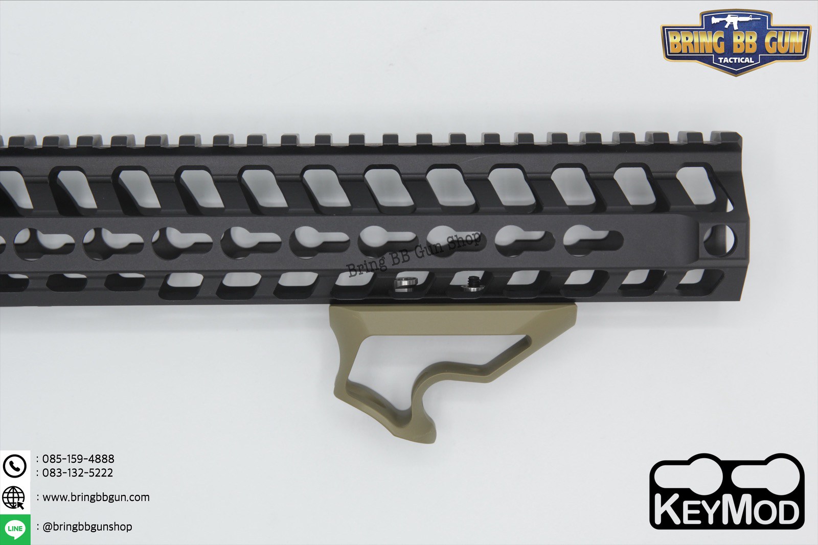 กริ๊ปมือหน้า Fortis (Front Grip Fortis) รุ่น สั้น ระบบราง Keymod