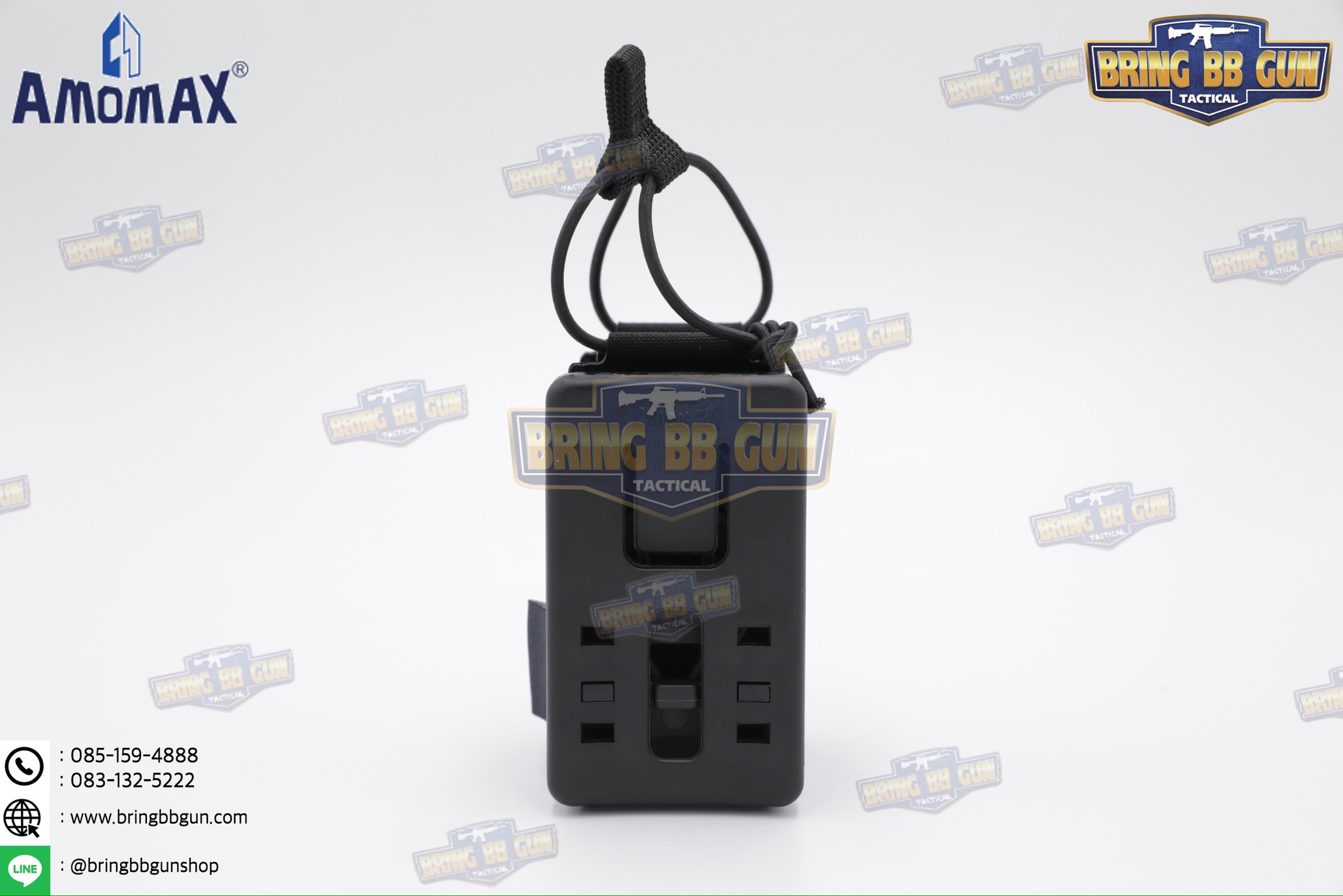 เพ้าแม็กกาซีนเดี่ยว ยี่ห้อ Amomax รุ่น ปืนสั้น (Fabric Magazine Pouch)