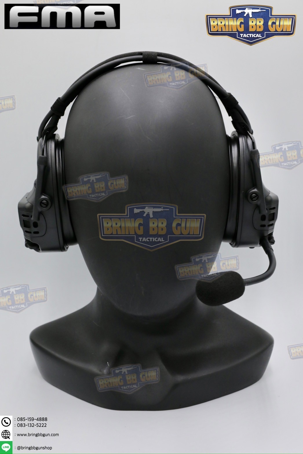 หูฟังสื่อสารตัดเสียงได้ FCS Falcon ยี่ห้อ FMA (FCS Falcon Ears Tactical Communication Headset)