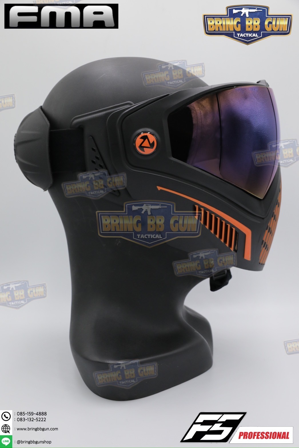 หน้ากาก F5 ยี่ห้อ FMA (FMA F5 STORM GOGGLE MASK) (F5 Professional) (Storm Goggle Mask)