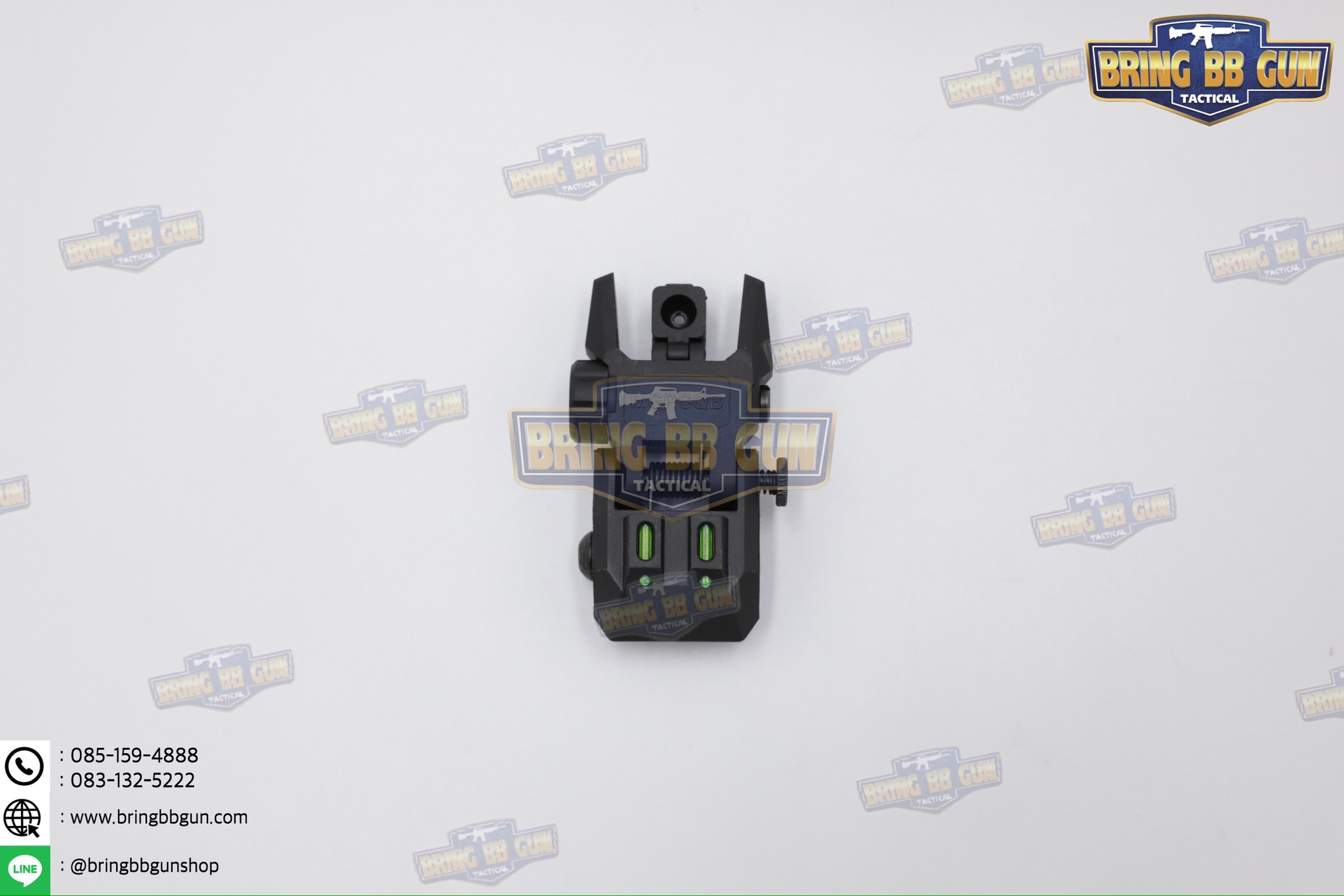 ศูนย์หน้า-หลังพับได้แบบพลาสติก MGPCQB รุ่น Armor Gen2 เรืองแสง