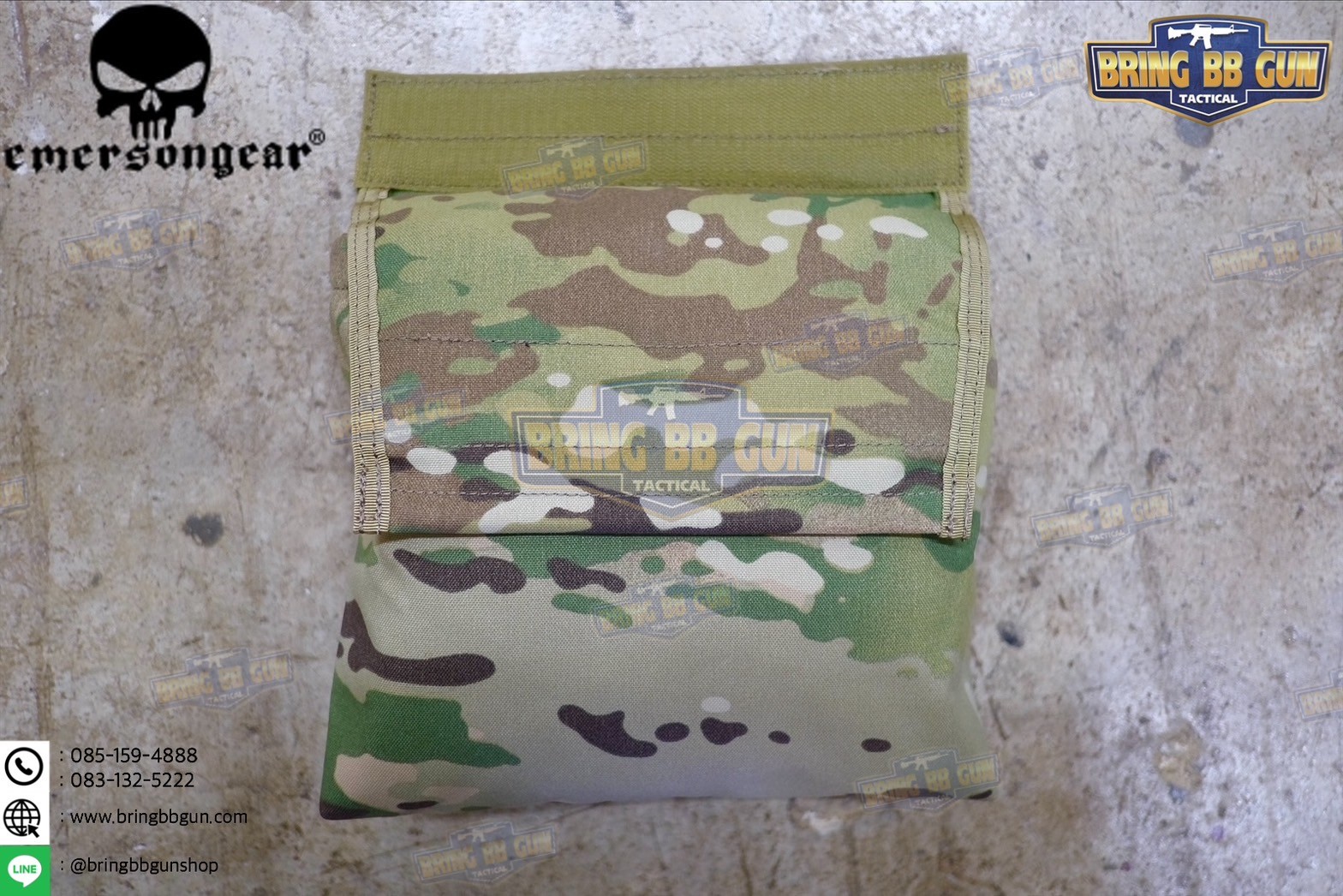 ถุงทิ้งแม็กกาซีนแบบพับได้ ยี่ห้อ Emerson (ถุงเก็บอุปกรณ์ แบบตีนตุ๊กแก) (Vest/Tactical Belt Paste Pouch)