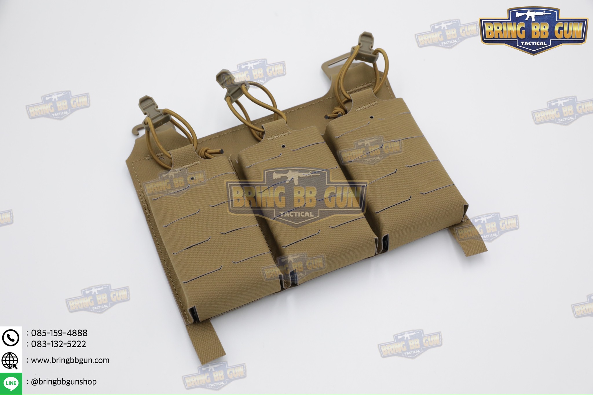 เพ้าแม็กกาซีน KTAR (5.56 แบบ3ช่อง) (V5 PC Triple Mag Plate) (G Buckle + Velcro) (Ferro Concepts KTAR Front Flap) (KTAR Front Flap)