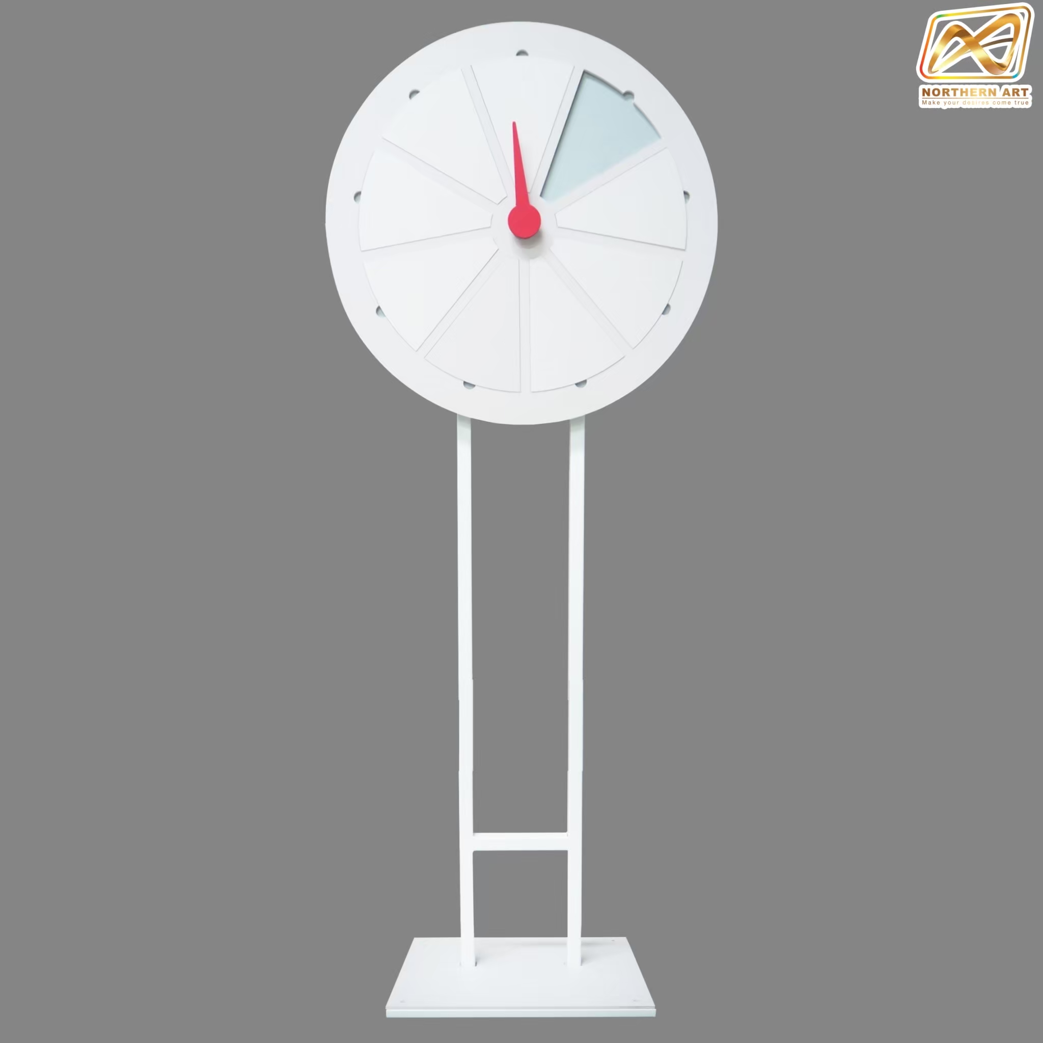 เกมส์วงล้อแม่เหล็ก รุ่นฐานเหล็ก ขนาดวงล้อ 60-80 ซม. สูง 155-164 ซม. ถอดประกอบได้ แผ่นจิ๊กซอสามเหลี่ยม แกะเปลี่ยนได้