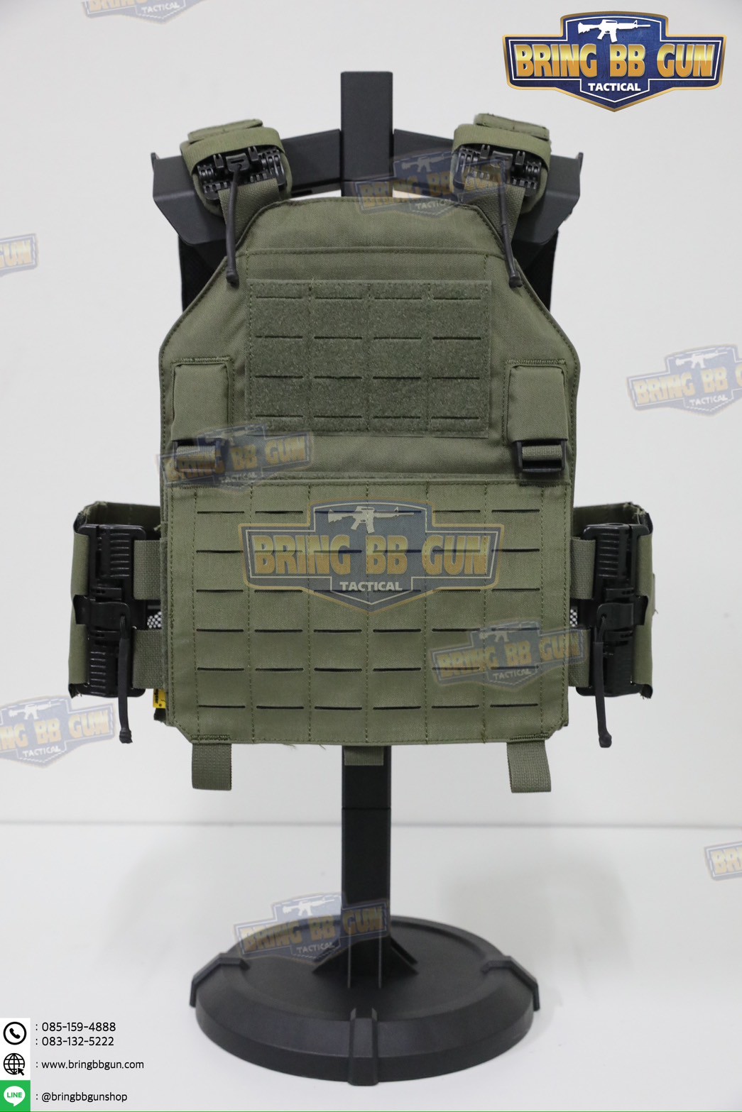 แท่นวางหมวก-เสื้อเวส-เข็มขัด (เสาแขวนหมวก-เสื้อเวส-เข็มขัด) (ที่แขวนอเนกประสงค์) (Equipment Display Stand)