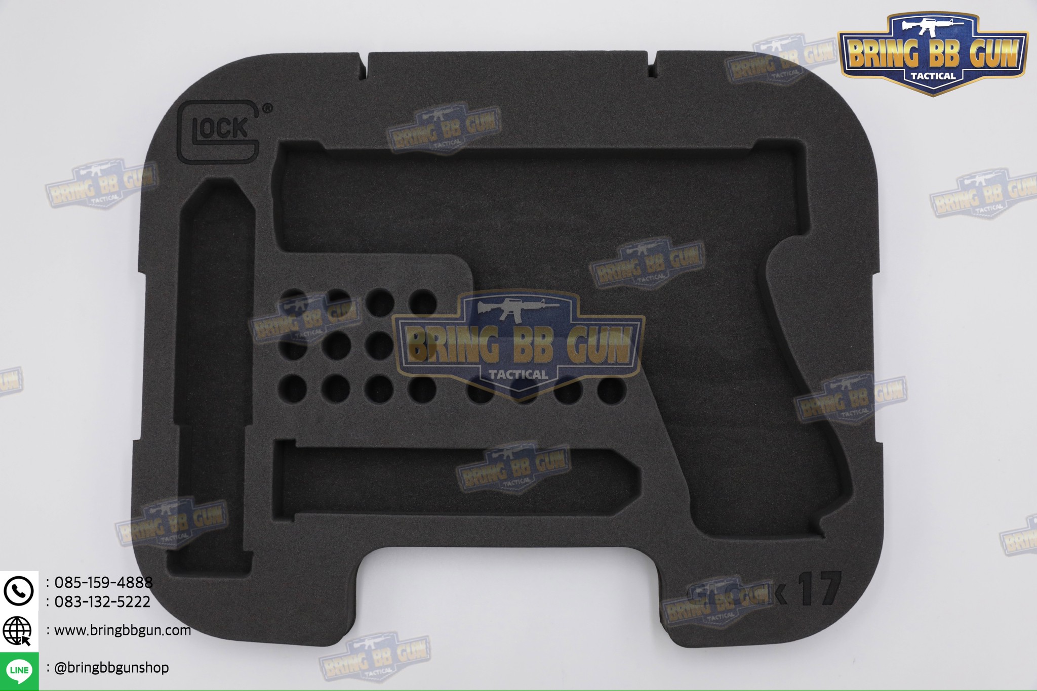 โฟม EVA ตัดเข้ารูปสำหรับกล่อง Glock / Sig Sauer (โฟม EVA ตัดเข้ารูปกันกระแทรก)