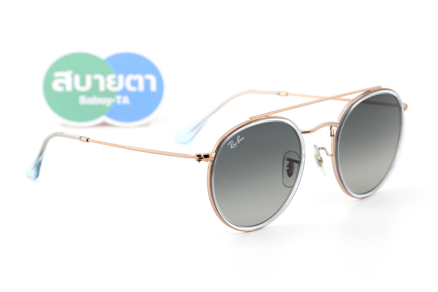 RayBan Round Double Bridge RB3647N 906771