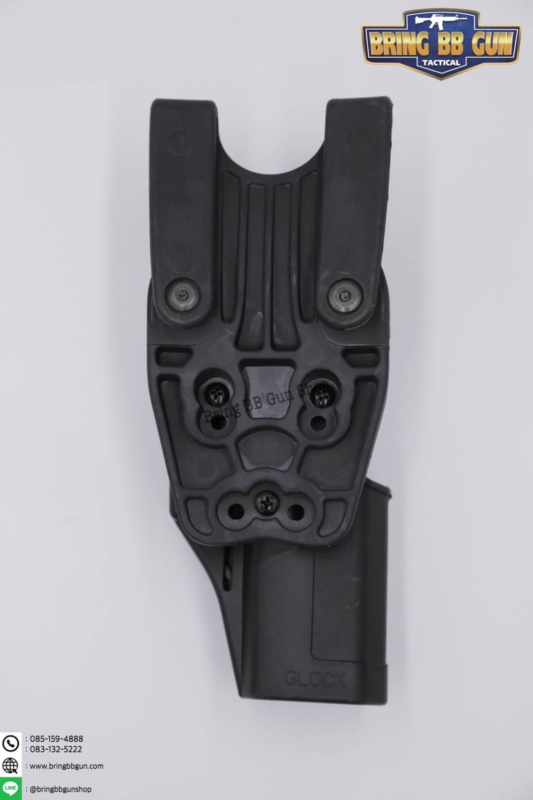 ซองปืนพกนอก + เพลทลดต่ำ ยี่ห้อ Black Hawk