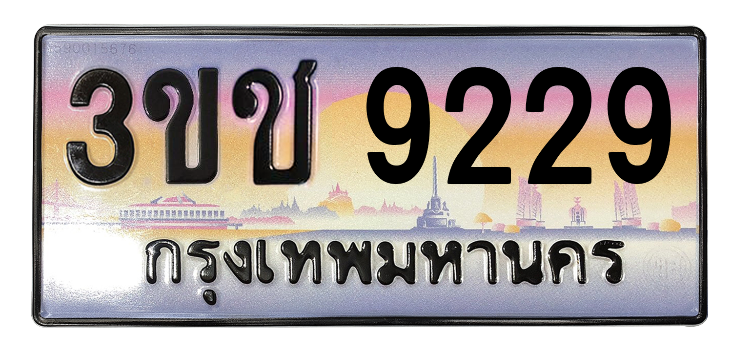 ทะเบียนสวย 9229 ขายทะเบียน 9229 3ขช 9229