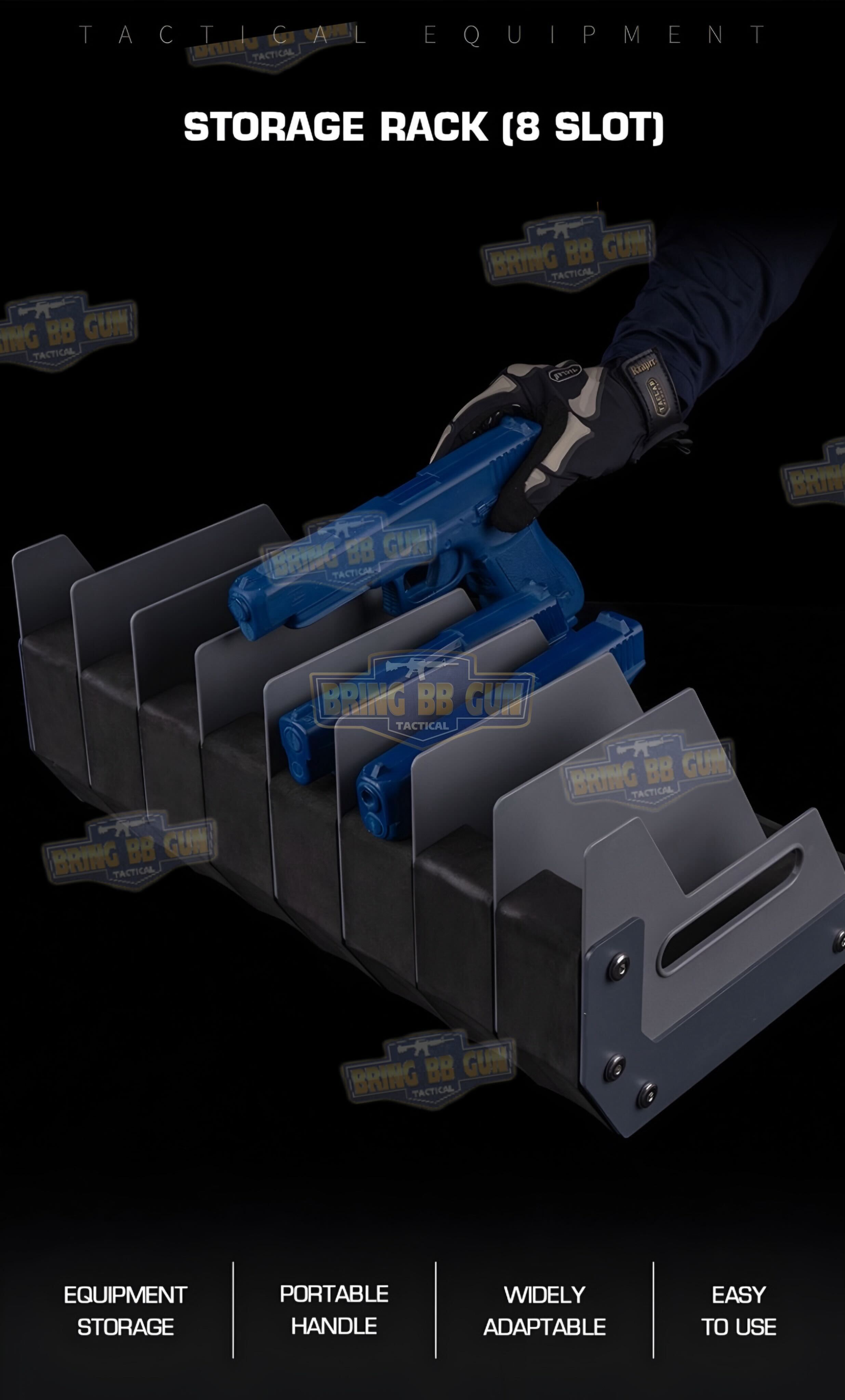 ชั้นวางปืนสั้น (ช่วยจัดเก็บปืนสั้นให้เป็นระเบียบ) (Pistol Stroage Rack)