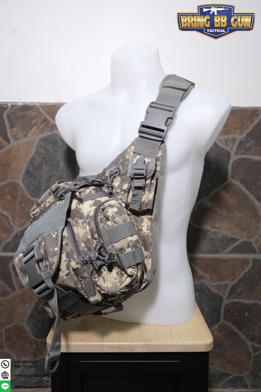 กระเป๋าสะพายข้าง-คาดอก รุ่น ทรงสามเหลี่ยม (เป้สะพายหลัง)