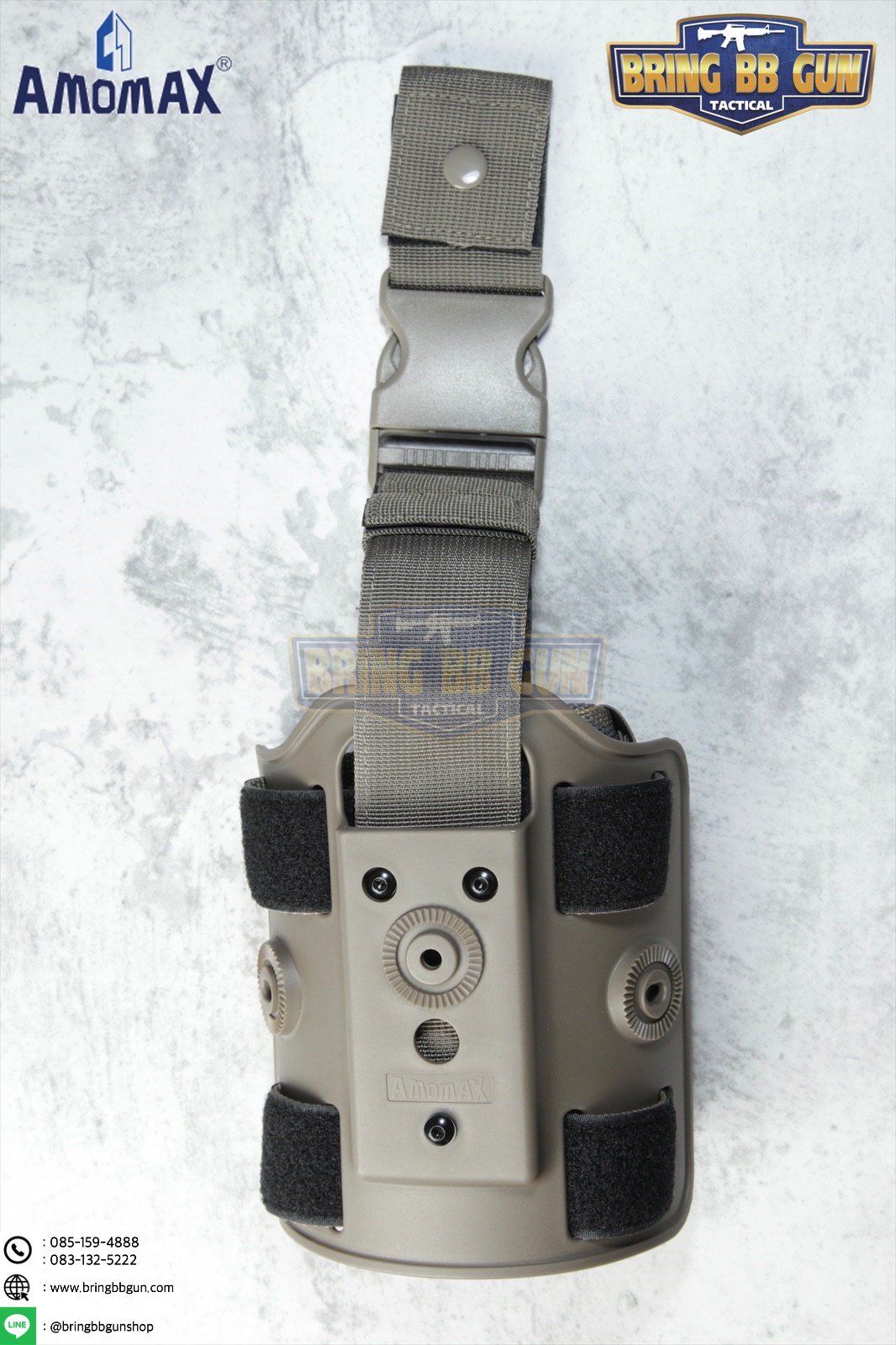 เพลทรัดต้นขา ยี่ห้อ Amomax (Amomax Drop Leg Platform)