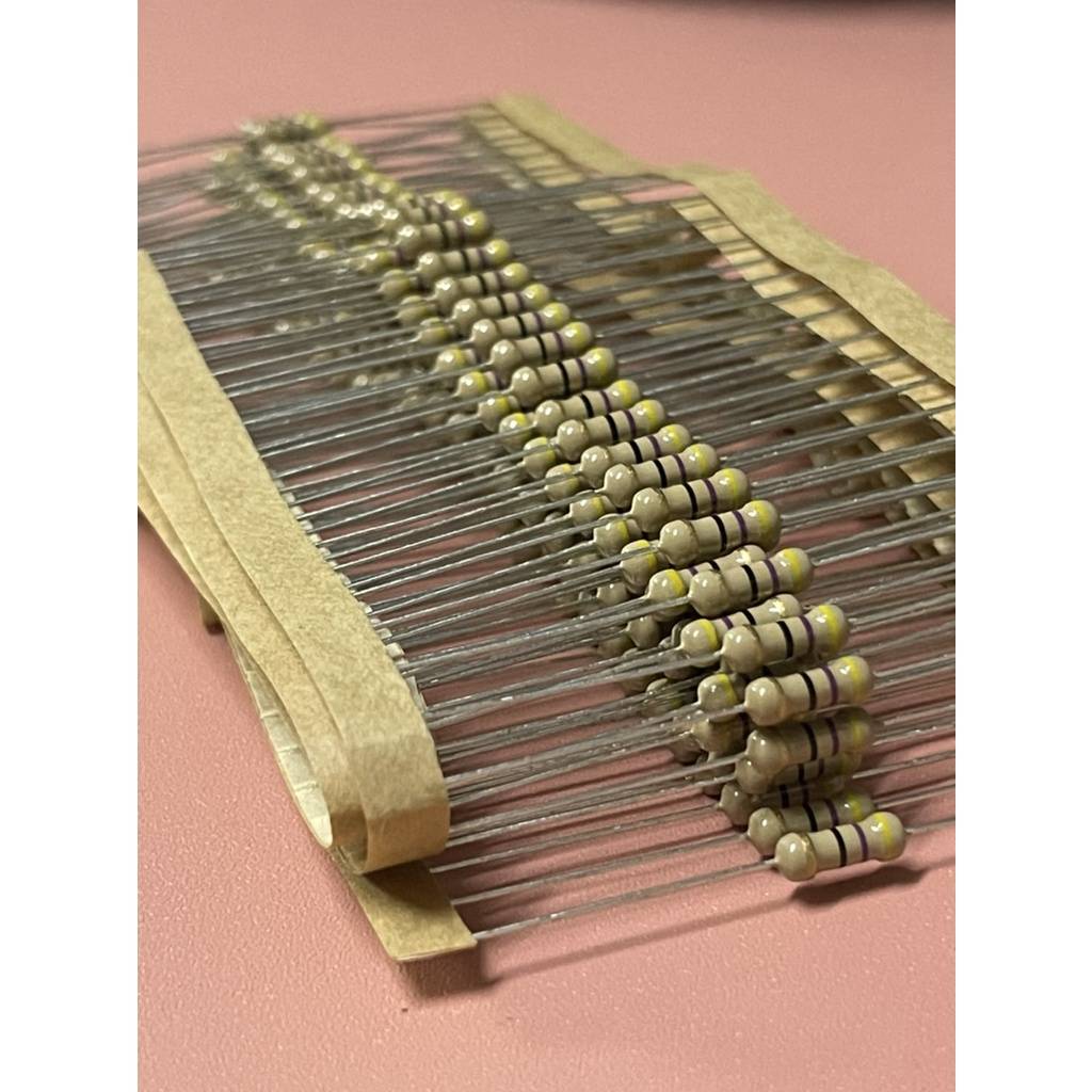 0000983 Resistor 47 โอห์ม ตัวต้านทาน (20ชิ้น) รีซิสเตอร์ รีชีสเตอร์ Resistor