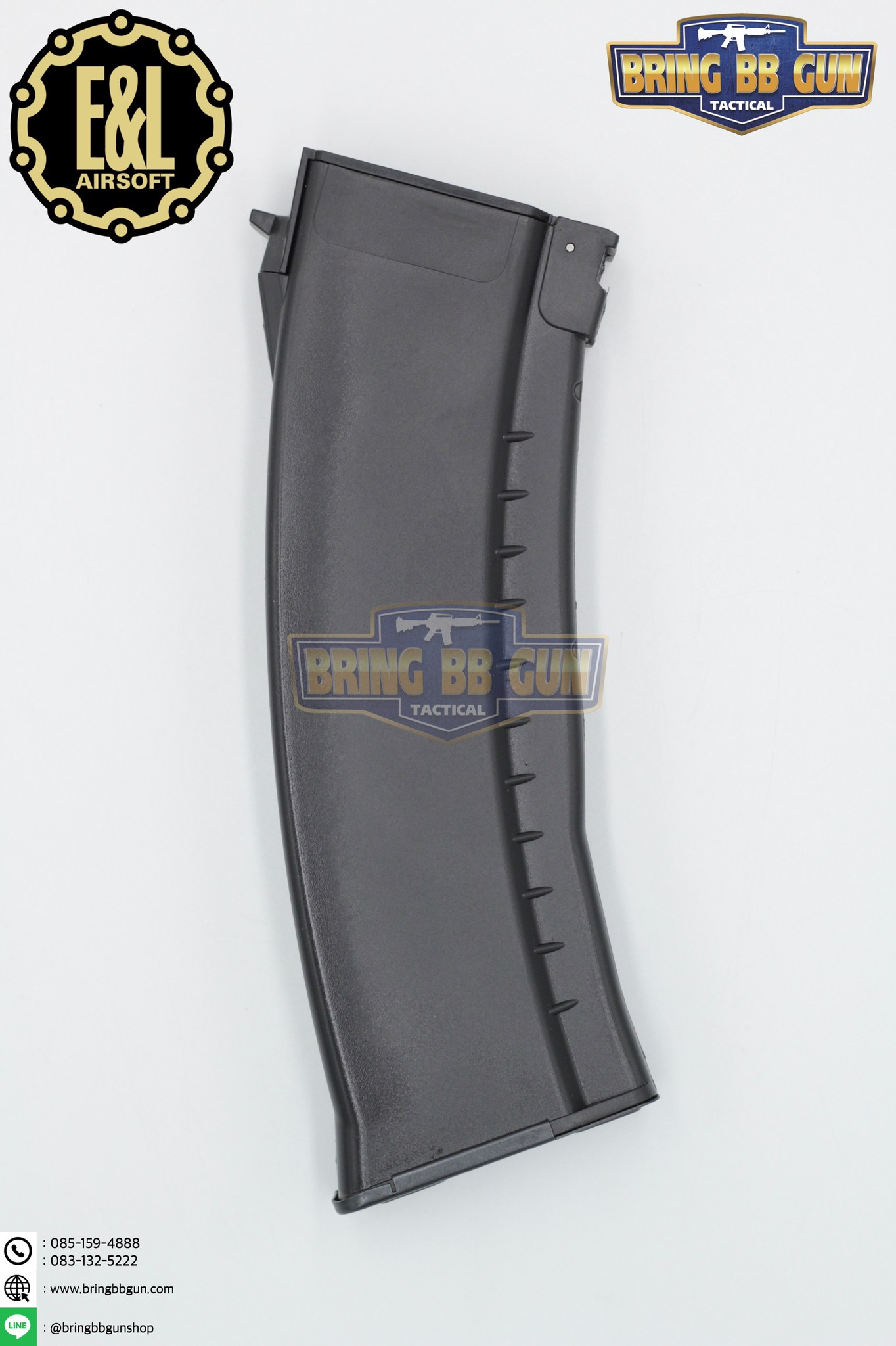 แม็กกาซีน AK74 ยี่ห้อ E&L แบบstand(ไม่ต้องปั่น) ทรง บอดี้พลาสติก (AK Mid-cap magazine)