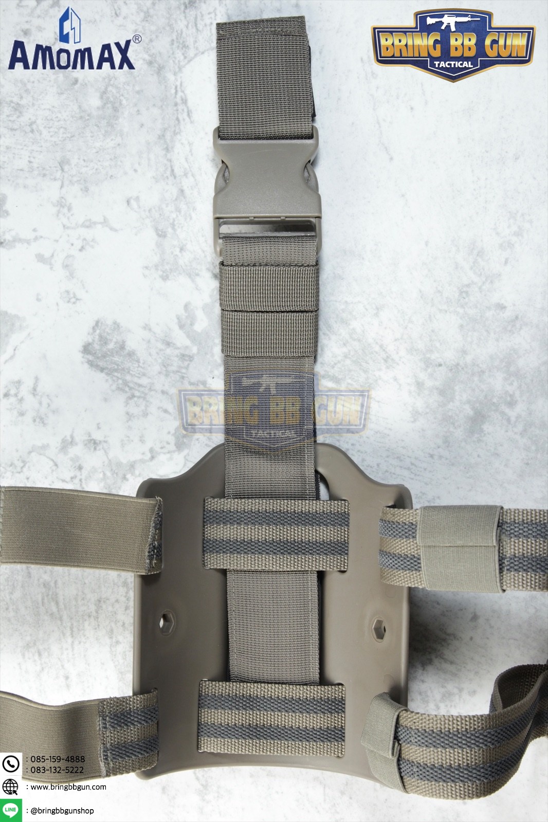 เพลทรัดต้นขา ยี่ห้อ Amomax (Amomax Drop Leg Platform)