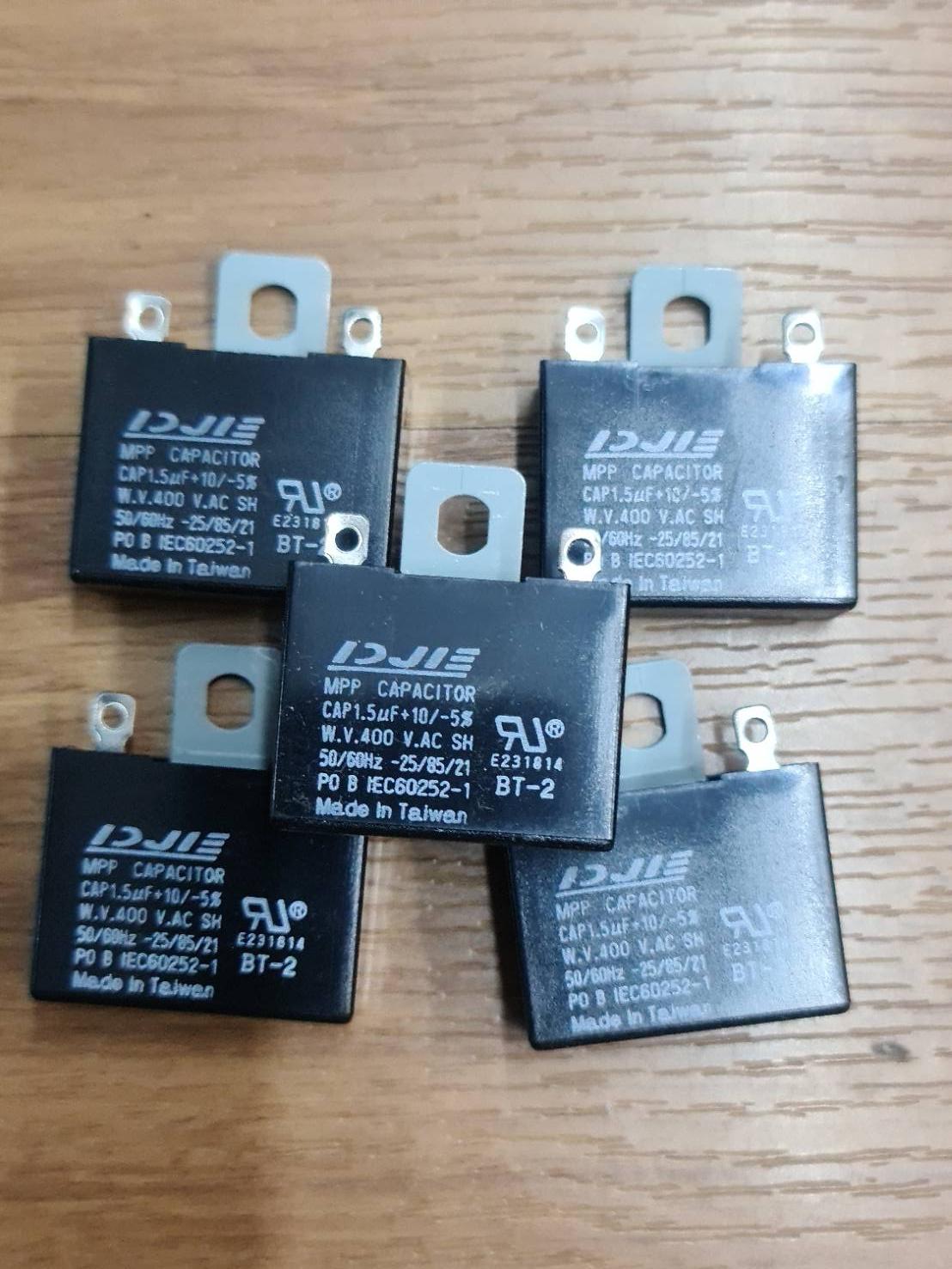 0000525 คาปาซิเตอร์ C 1.5 uF แค็ป พัดลม แค็ปพัดลม (ไม่มีสาย)