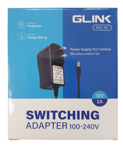 อแดปเตอร์สวิชชิ่ง Glink รุ่น GAC-102 ADAPTER 12V 2A 100/240V For CCTV Aduino ออกใบกำกับภาษีได้