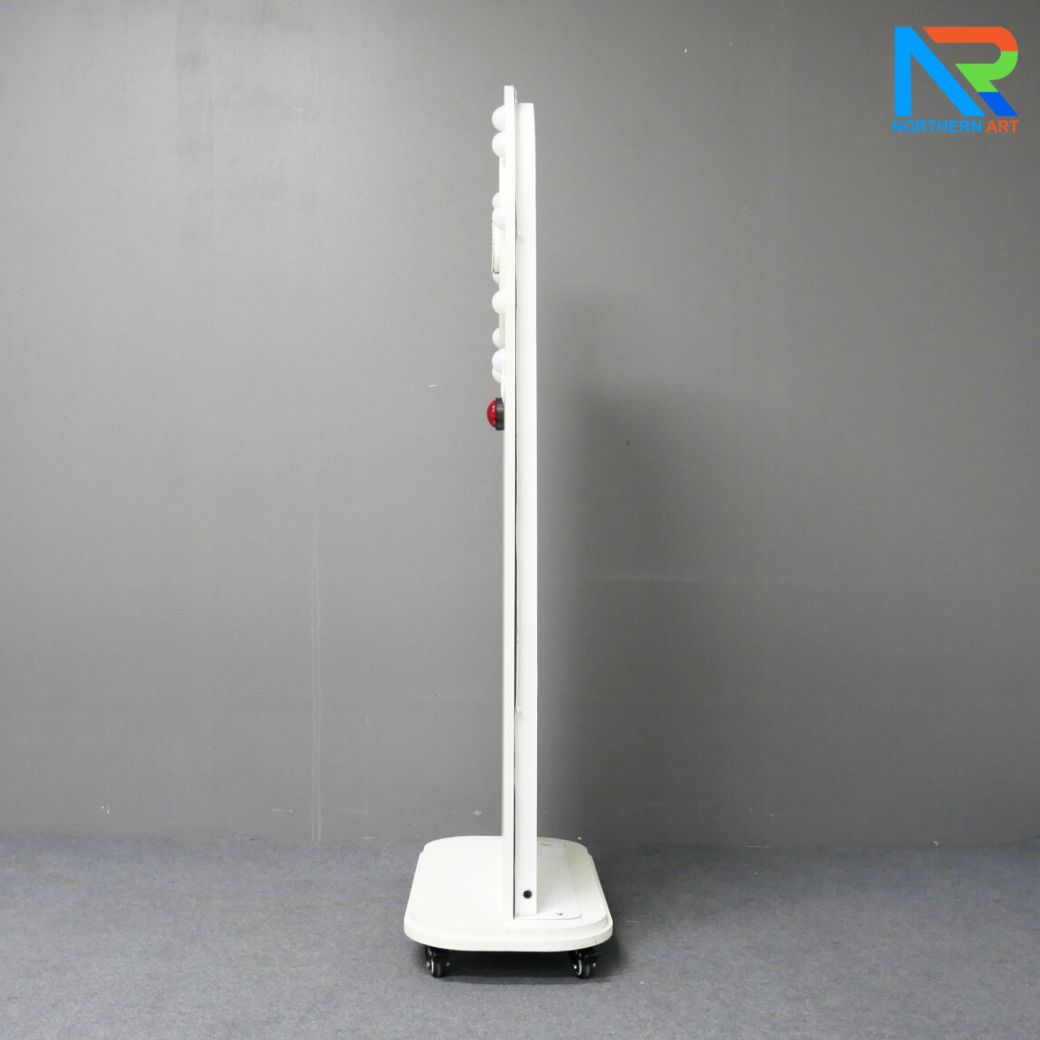 เกมส์วงล้อไฟฟ้าตั้งพื้น แบบปุ่มกดแรนดอม ไฟวิ่งวนพร้อมเสียง ขนาด (W)70 x (D)35 x (H)156 ซม.